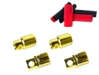 Bullet Connectors - 8mm - (2) Male, (2) Female