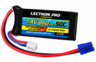 Lectron Pro 7.4V 860mAh 50C Lipo Battery with EC2 Connector for Losi Mini T