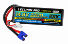 Lectron Pro 14.8V 2200mAh 100C Lipo Battery with EC3 Connector